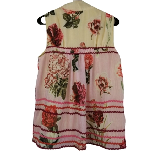 Anthropologie Verb Pallavi Singhee floral sleeveless top - Picture 13 of 16